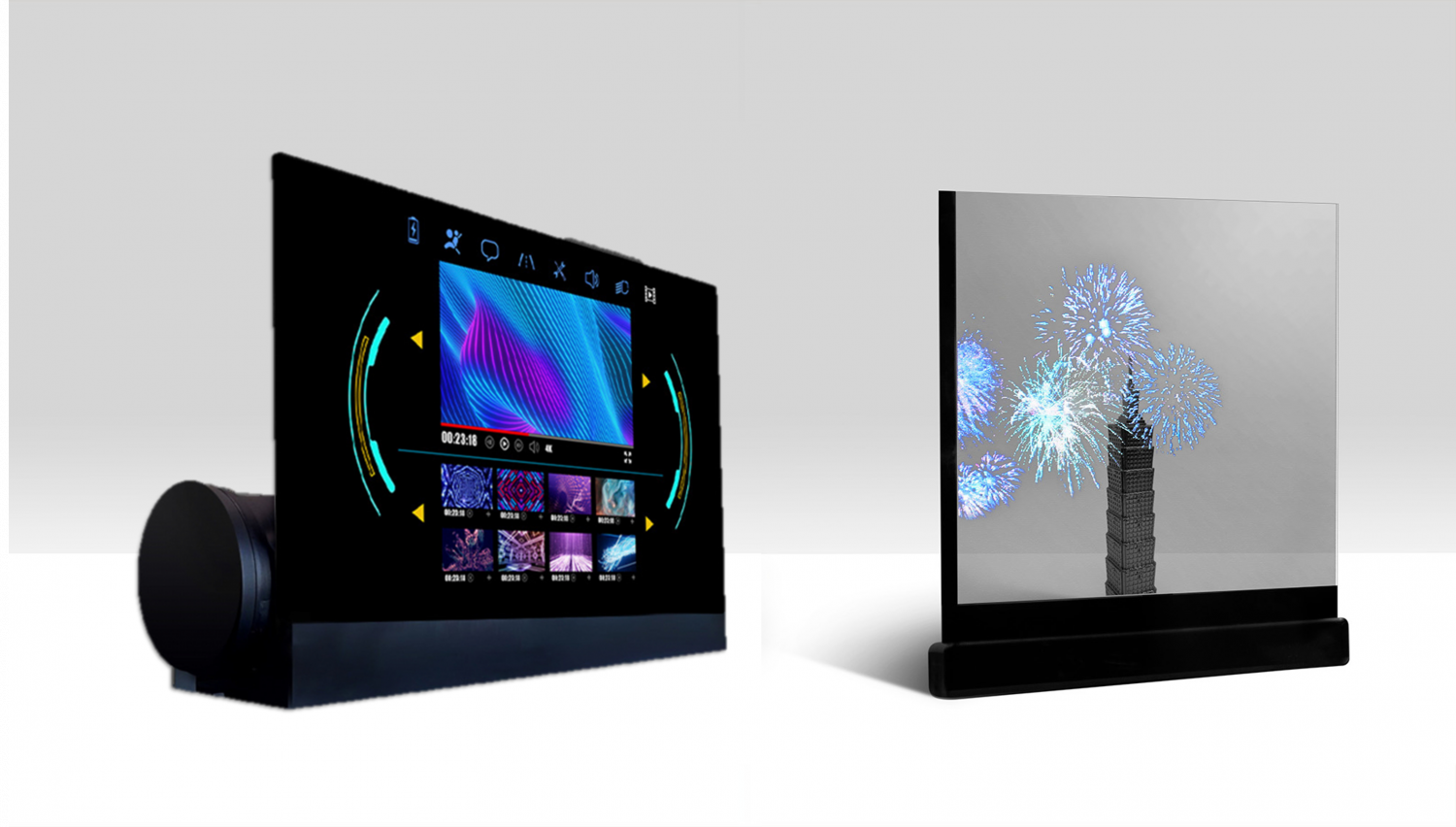 可卷式、折迭性、高透明